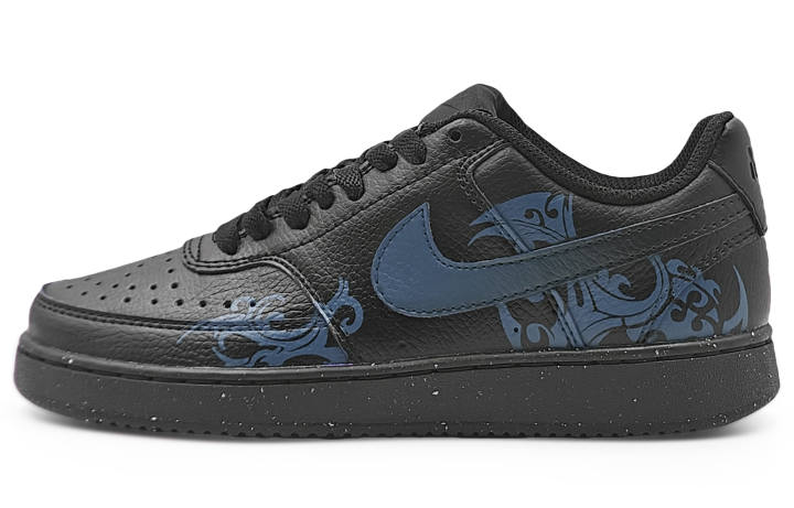 Nike Nike Court Vision Low Abrasion Resistant Low top Skateboard Shoes Unisex Dark Blue