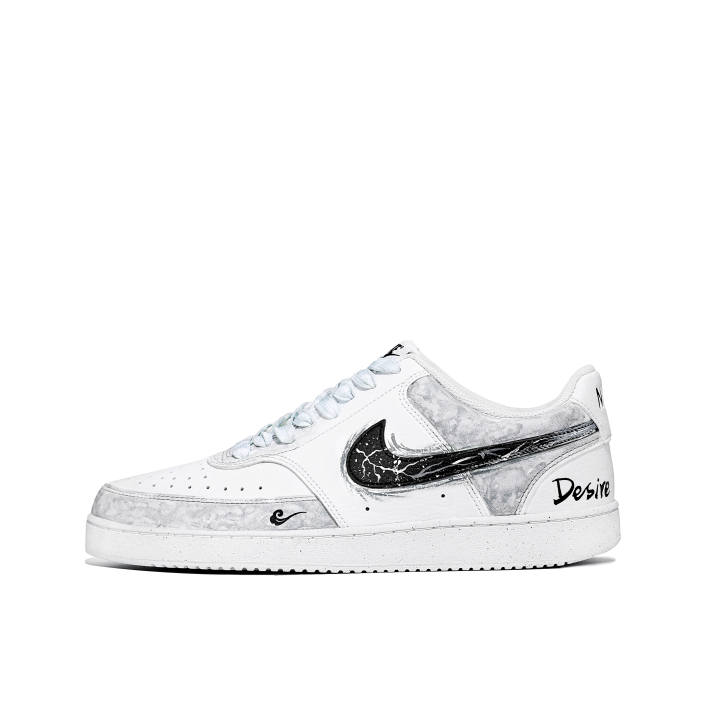 Nike Nike Court Vision Thunder Mist Sea Low top Skateboard Shoes Men's Light Gray