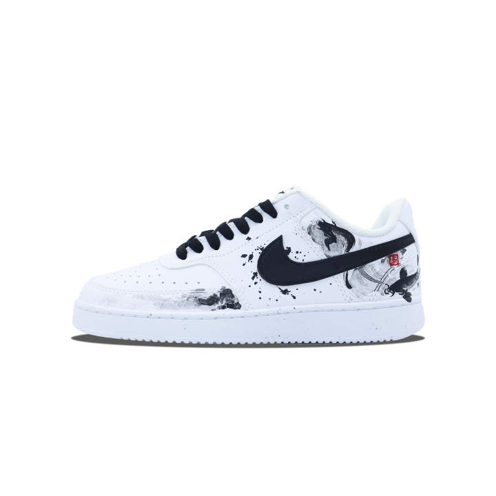 Nike Nike Court Vision 1 Low top Skateboard Shoes Unisex Black White