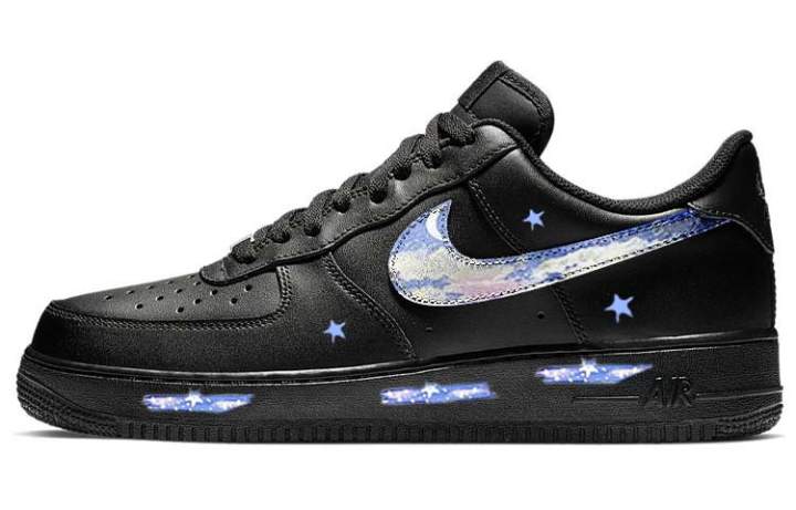 Nike Nike Air Force 1 Low top Skateboard Shoes Men's Black