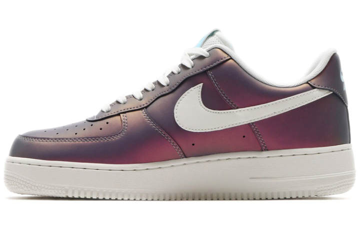 Nike Nike Air Force 1 07 LV8 Coverage Slip Resistant Low top Skateboard Shoes Unisex Electric Glow Purple