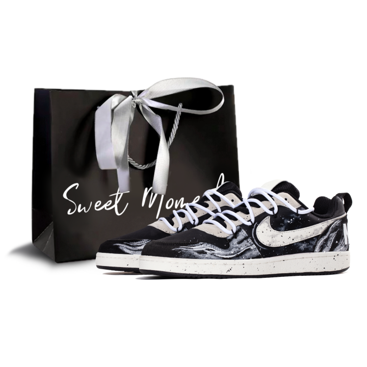 Nike Nike Court Borough Low Prem Offline Lab, Cloud Ink Tsunami Abrasion Resistant Low top Skateboard Shoes Men's