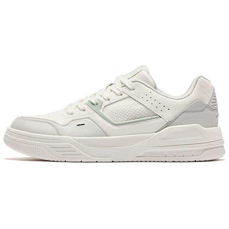 Erke Slip Resistant Abrasion Resistant Low top Skateboard Shoes Men's White Gray Green