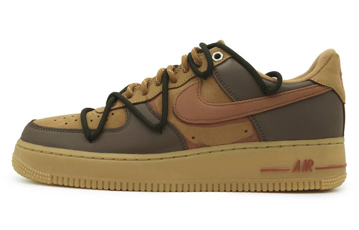 Nike Nike Air Force 1 Low top Skateboard Shoes Unisex Tan