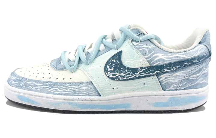 Nike Nike Court Vision 1 Abrasion Resistant Low top Skateboard Shoes Men's Blue White