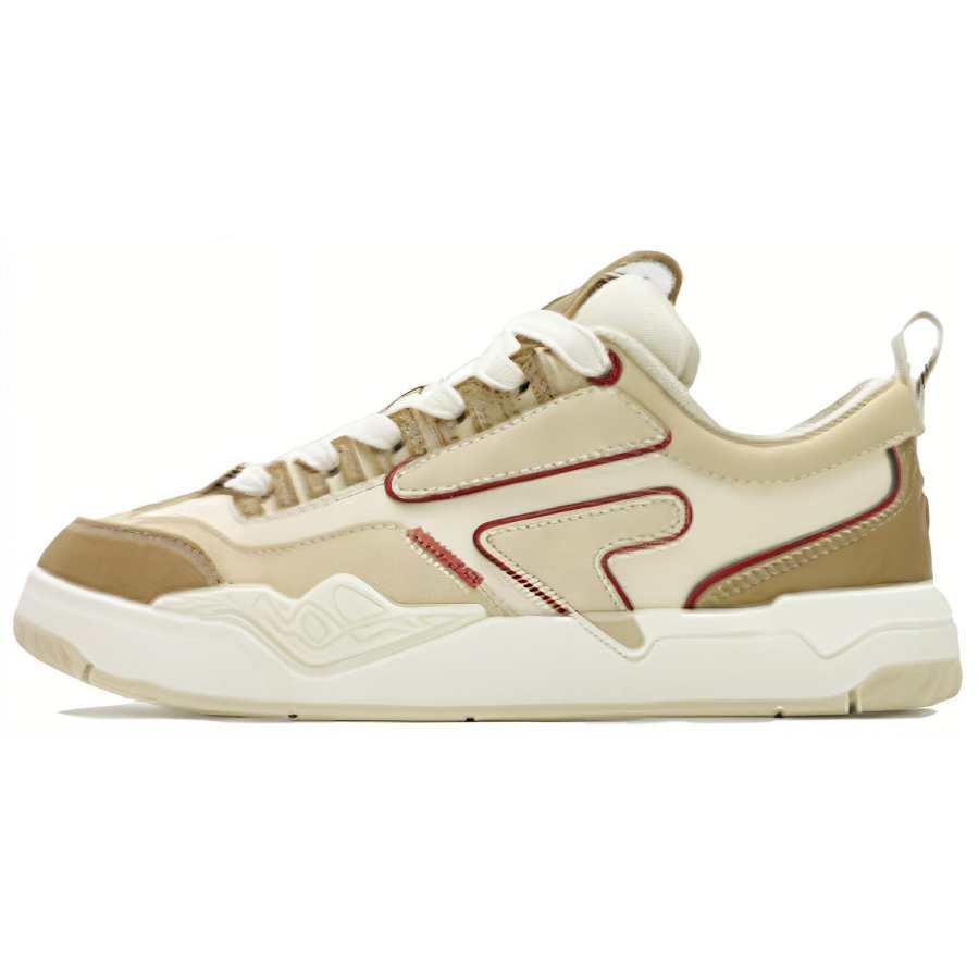 FILA FUSION Nollie Comfortable Abrasion Resistant Low top Skateboard Shoes Women's White Brown