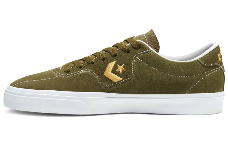 Converse Louie Lopez Pro Low top Skateboard Shoes Unisex Olive Green Gold