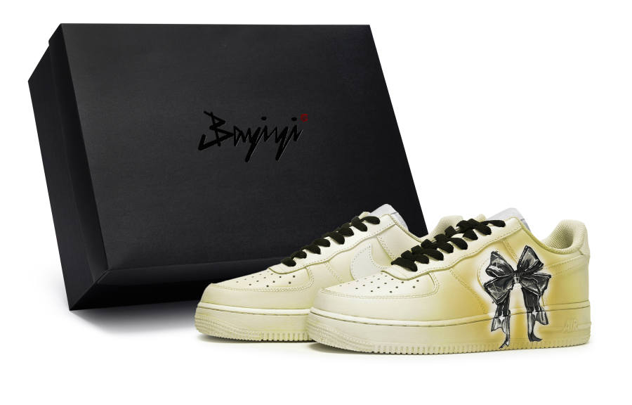 Nike Nike Air Force 1 LE 811 Manufacturing JK Girlish Yellow, Special Shoe Box Slip Resistant Abrasion Resistant