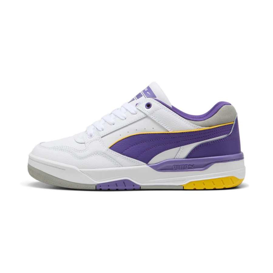 PUMA Rebound Retro Comfortable Cushioning Low top Skateboard Shoes Unisex White
