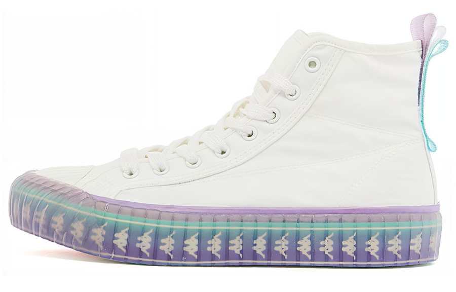Kappa High top Skateboard Shoes Unisex White Blue