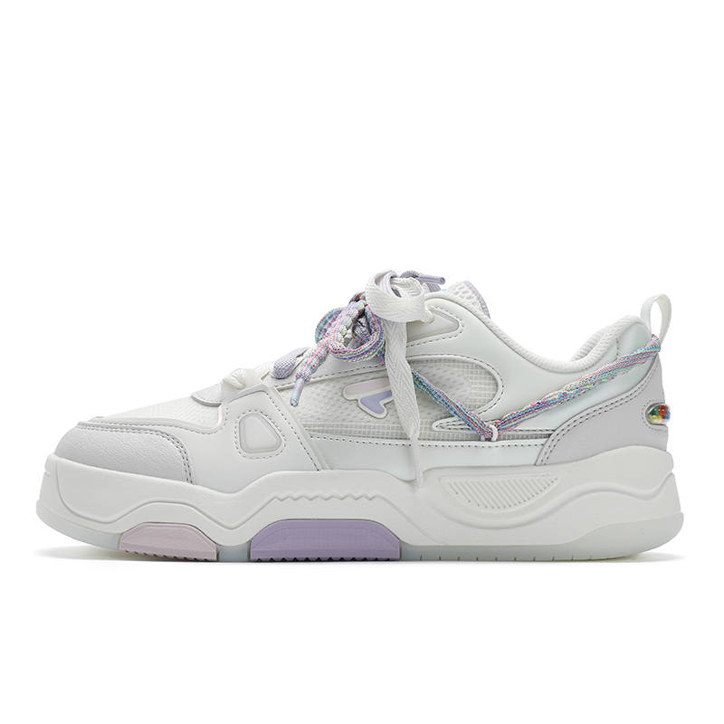 FILA FUSION BANK III Cool Skateboard Shoes 3 Multicolor Early Summer Low top Skateboard Shoes Women's White