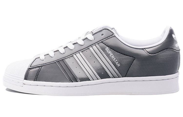 Adidas Originals Superstar Fashion Casual Skate Shoes Unisex Gray Silver