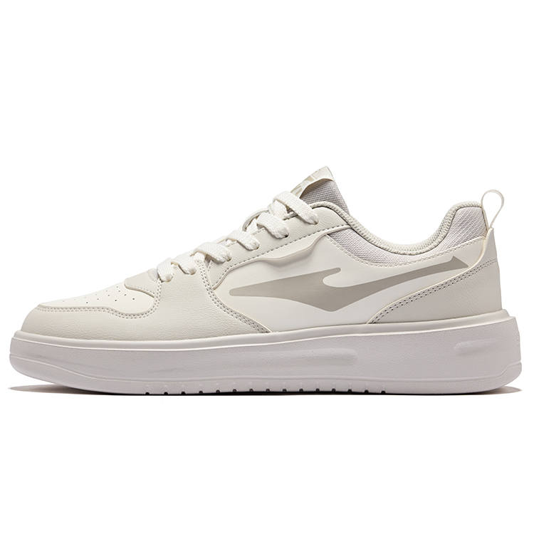 Erke Slip Resistant Abrasion Resistant Low top Skateboard Shoes Men's Microcrystal White Wild Gray