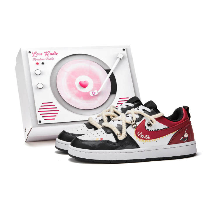 Nike Nike Court Borough Skateboard Shoes Women's Low Top Black/Red