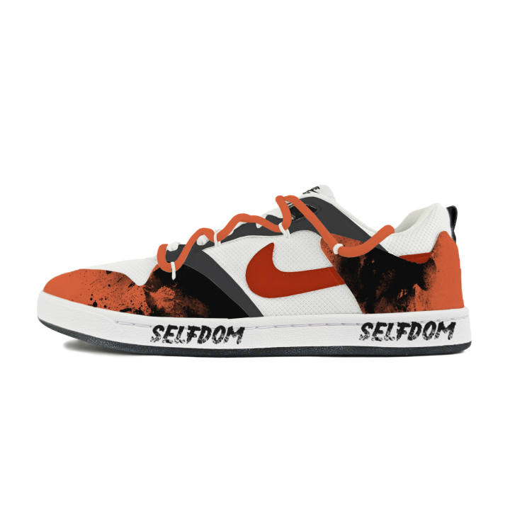 Nike Nike SB Alleyoop Abrasion Resistant Low top Skateboard Shoes Men's White Black Red