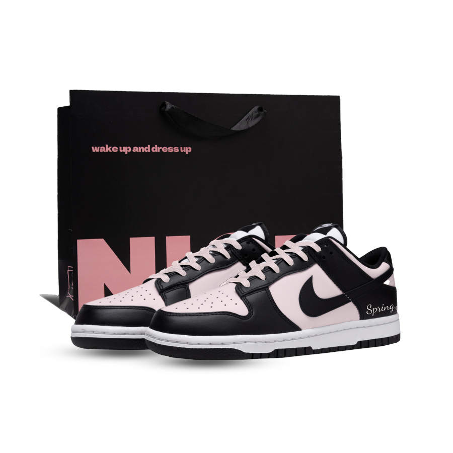 Nike Nike Dunk Berry Pink Sweet Cherry Cushioning, Wear Resistant Low top Skateboard Shoes Unisex Black Pink