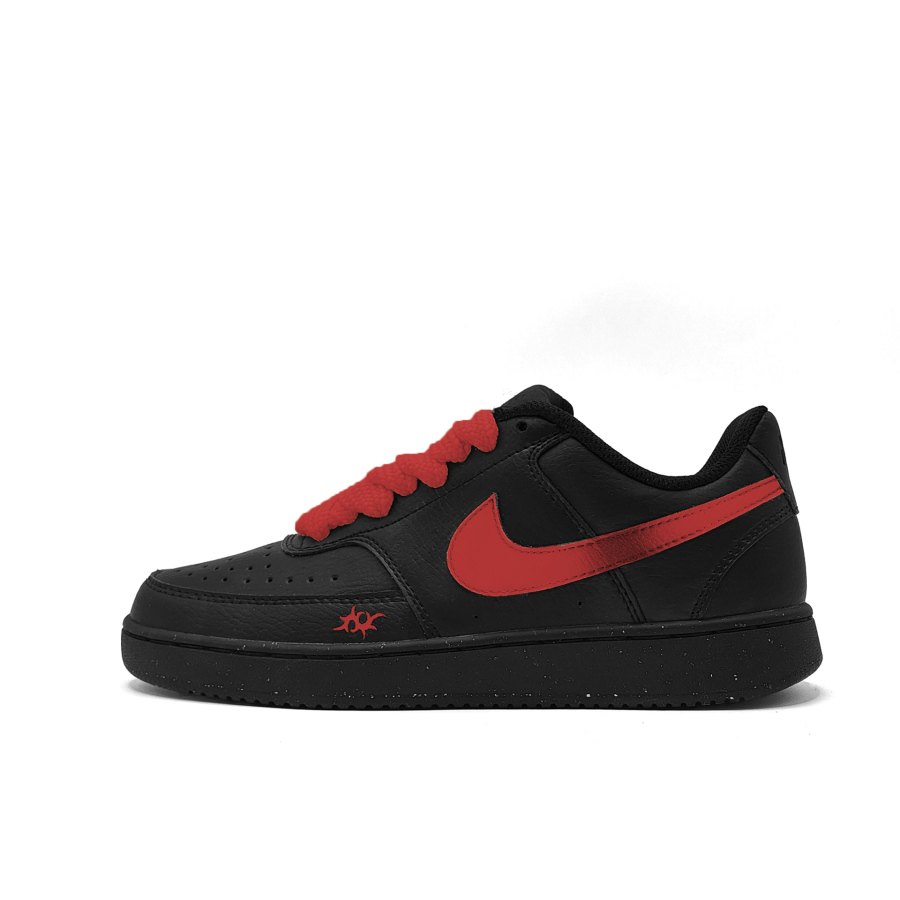 Nike Nike Court Vision Low Abrasion Resistant Abrasion Resistant Low top Skateboard Shoes Unisex Black