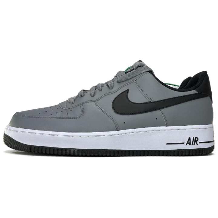 Nike Nike Air Force 1 Slip Resistant Abrasion Resistant Low top Skateboard Shoes Men's Gray