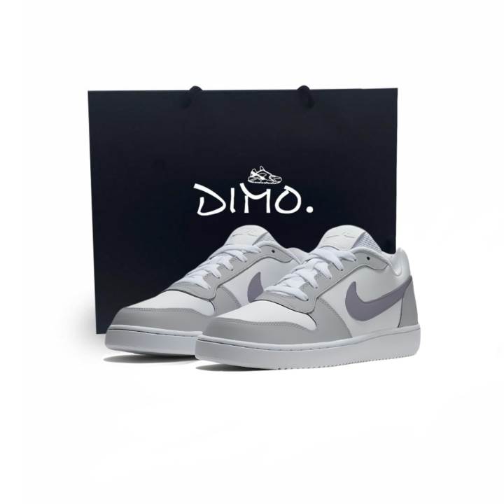 Nike Nike EBERNON Ink Dot, Zisha Purple Clay PU Leather Low top Skateboard Shoes Unisex Purple Gray