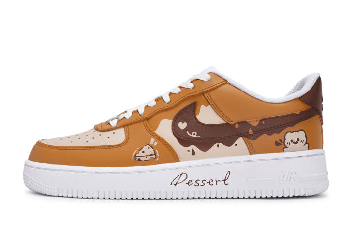 Nike Nike Air Force 1 Skateboard Shoes Unisex Low Top Coffee/Brown