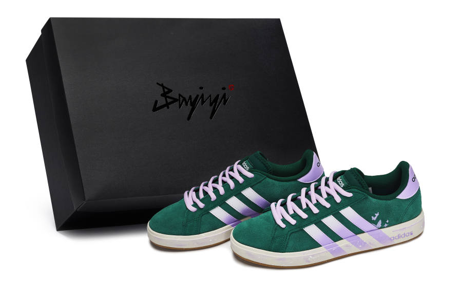 Adidas Adidas Grand Court Base 00s 811 Manufacturing, Purple Butterfly Dream, Special Shoe Box Low top Skateboard Shoes Unisex