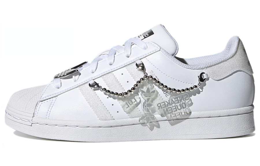 Adidas Originals Superstar For White/Silver/Grey Women's