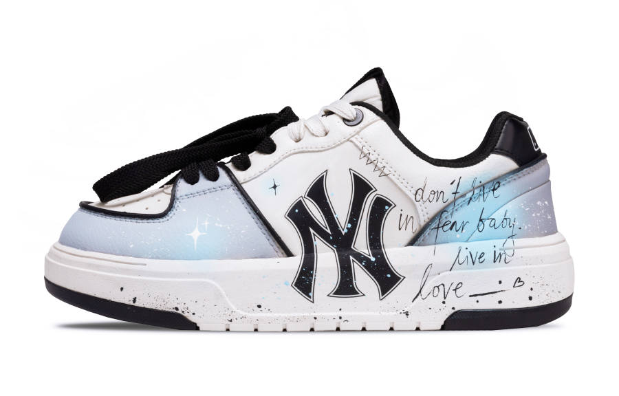 MLB Chunky Liner Funi Handwriting Love Poem Abrasion Resistant Abrasion Resistant Low top Skateboard Shoes Unisex