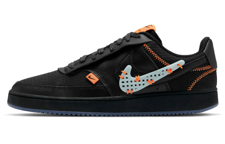 Nike Nike Court Vision Low Premium 'Black Total Orange'