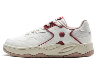 XTEP Wave Abrasion Resistant Abrasion Resistant Low top Skateboard Shoes Women's White Red