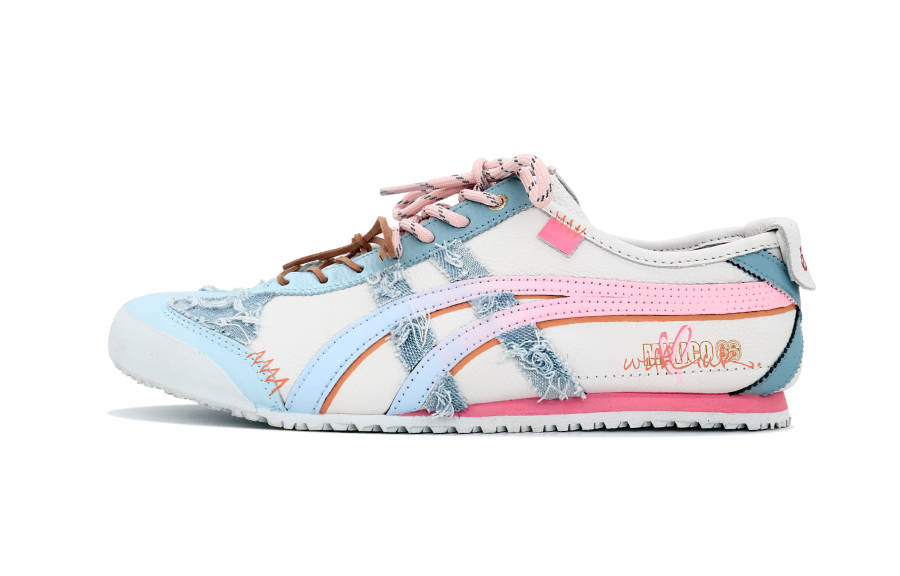 Onitsuka Tiger Mexico 66 Skateboard Shoes Unisex Low Top Blue/Gray/Pink