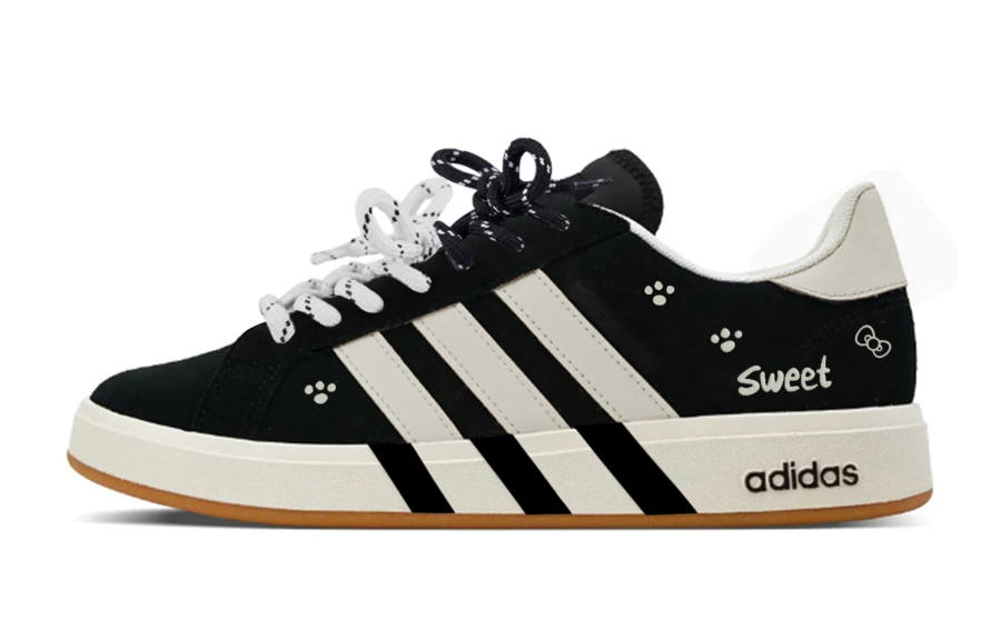 Adidas Adidas Grand Court Base 00s Low top Skateboard Shoes Unisex Black