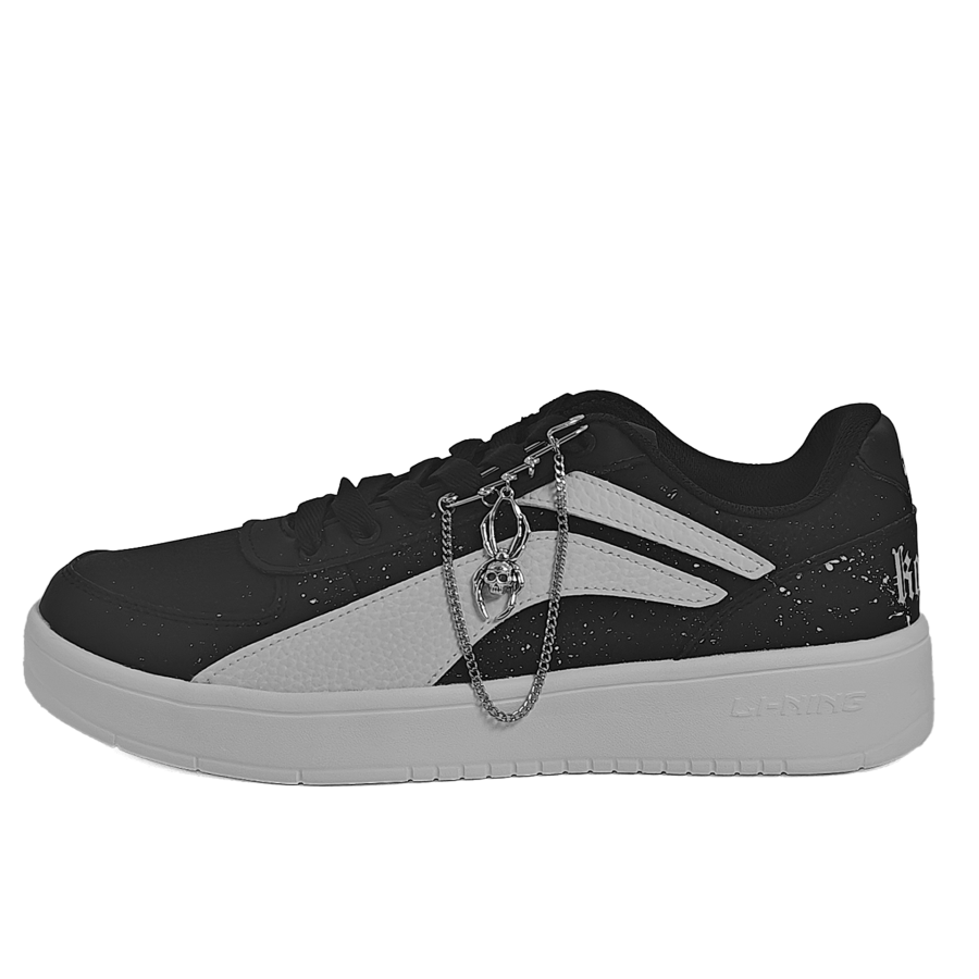 Li-Ning Li Ning Slip Resistant Abrasion Resistant Low top Skateboard Shoes Men's Black