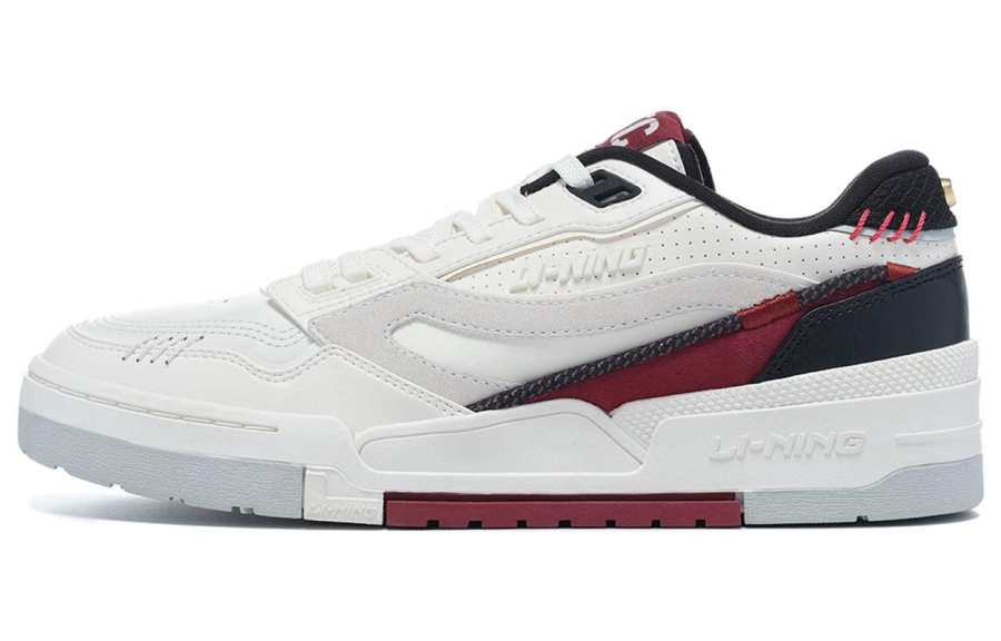 Li-Ning Li Ning 001 BTC Prm Synthetic Leather, Split Cow Leather Abrasion Resistant Breathable Low top Skateboard Shoes