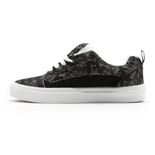 YIBONI Slip Resistant, Abrasion Resistant, Breathable Low top Skateboard Shoes Unisex Black Gray