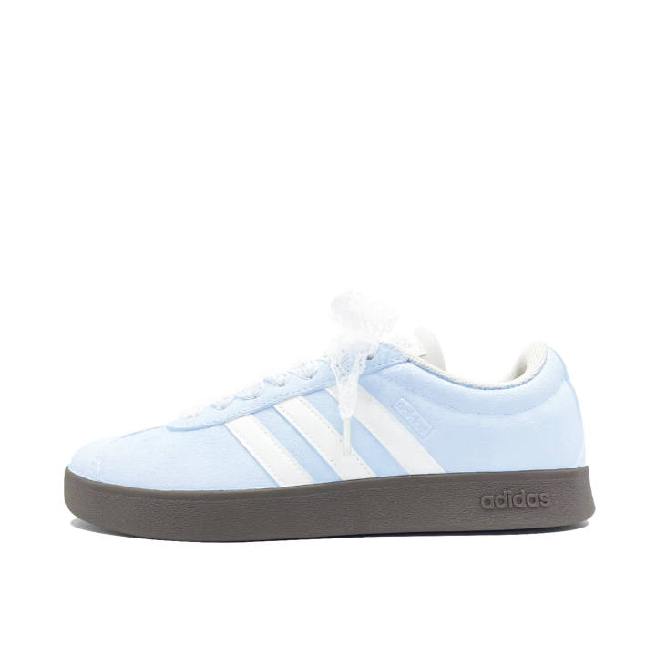 Adidas Adidas VL COURT 2.0 Cerulean Silk Whisper Coverage Quick Dry Lightweight Low top Skateboard Shoes Unisex Blue White