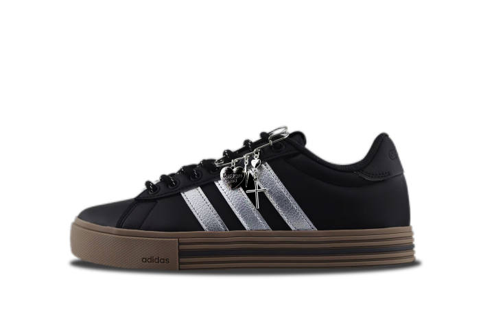 Adidas Adidas Daily 4.0 Low top Skateboard Shoes Unisex Black Silver