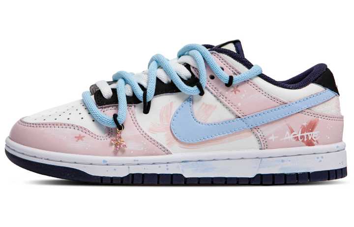 Nike Nike Dunk Low Dream Butterfly Girlish Cushioning Abrasion Resistant Cushioning, Wear Resistant Low top Skateboard Shoes