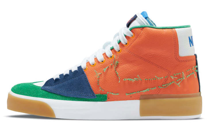 Nike Nike Sb Zoom Blazer Mid Edge Safety Orange University Gold