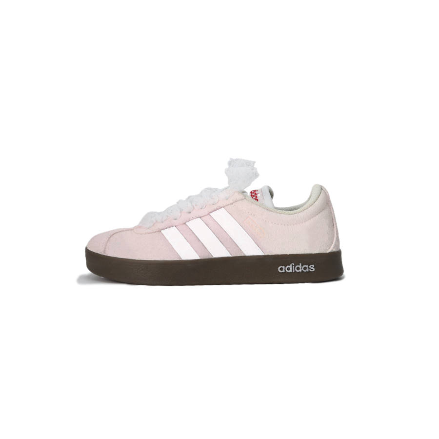 Adidas Neo Coverage Slip Resistant And Abrasion Resistant Low top Skateboard Shoes Women's Pink White