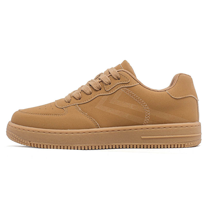 FEIYUE Slip-Resistant, Abrasion-Resistant, Lightweight Low-top Skateboard Shoes Unisex Brown