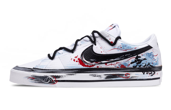 Nike Nike Court Legacy Skateboard Shoes Men's Low Top Black/Blue/Red