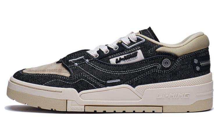 Li-Ning Li Ning 001 BTC Prm Cushioning, Wear Resistant Low top Skateboard Shoes Men's Black