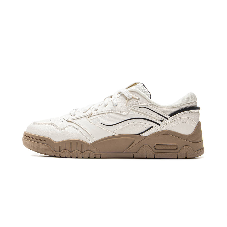 Li-Ning Li Ning Moon White 3 Fabric Cushioning, Impact Resistant, Abrasion Resistant, Breathable Low top Skateboard Shoes Men's