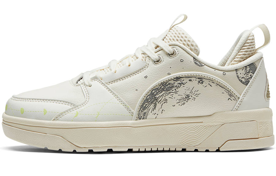 PEAK Chinese Original Collection Cushioning, Wear Resistant Low top Skateboard Shoes Women's White