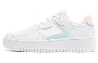 361° Slip Resistant Abrasion Resistant Low top Skateboard Shoes Women's White Blue Pink