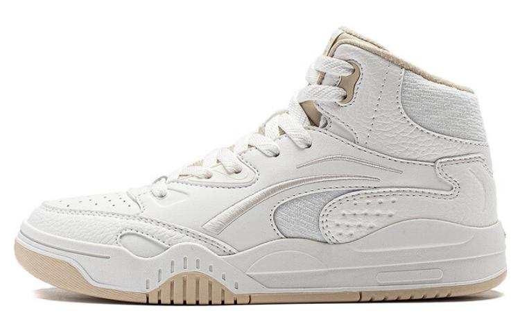 Li-Ning Li Ning Desert Plain Slip Resistant, Abrasion Resistant, Breathable High top Skateboard Shoes Women's White