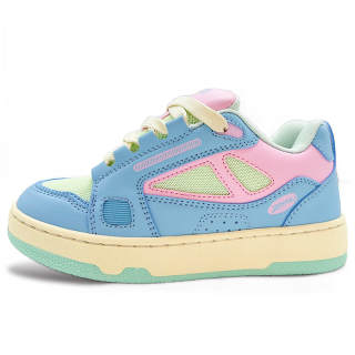 ITGI Textile, Synthetic Leather Slip Resistant Abrasion Resistant Low top Skateboard Shoes Women's Blue