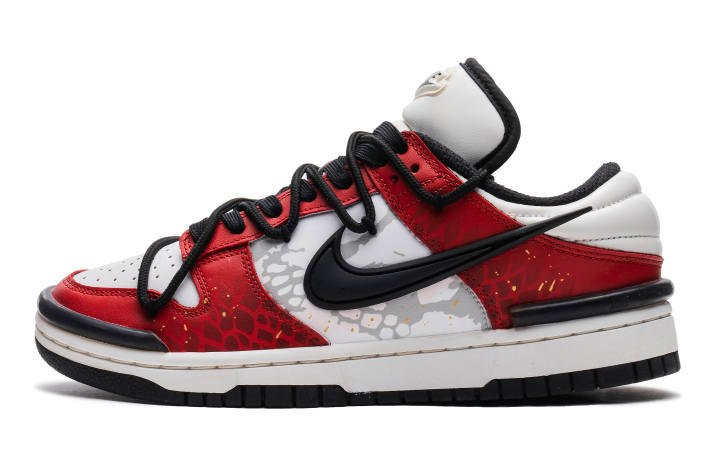 Nike Nike Dunk Slip Resistant Abrasion Resistant Low top Skateboard Shoes Women's Red