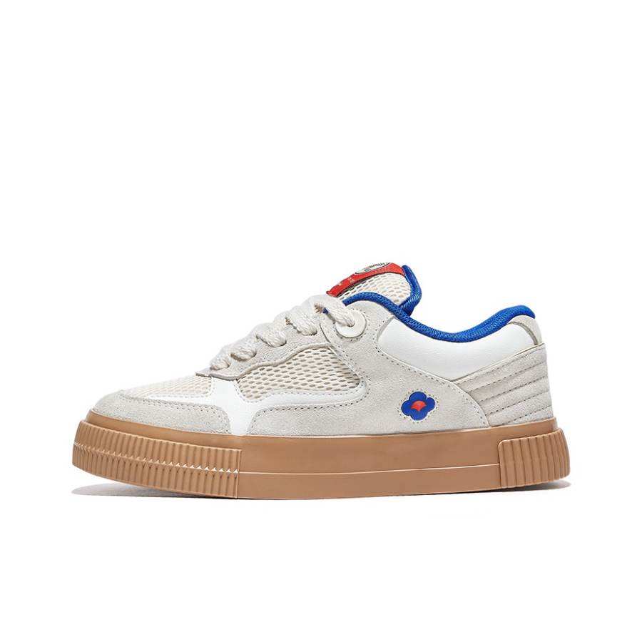 FEIYUE Slip-Resistant And Breathable Slip-Resistant And Breathable Low-top Skateboard Shoes Women's Beige