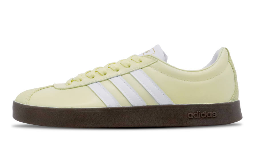 Adidas Neo Vl Court Tree Inside, Flowing Custard Slip Resistant Low top Skateboard Shoes Unisex Yellow